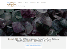 Tablet Screenshot of crystalmusichealing.com